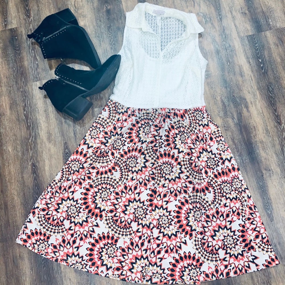 Deb | Patterned Knee Length Dress